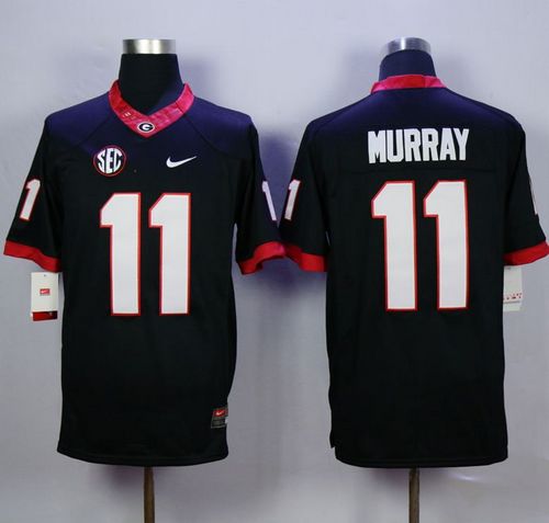 Bulldogs #11 Aaron Murray Black Limited Stitched NCAA Jersey Bulldogs #11 Aaron Murray Black Limited Stitched NCAA Jersey
