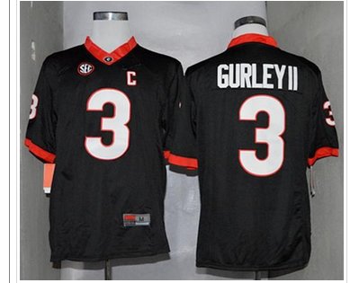 Georgia Bulldogs #3 Todd Gurley II Black Limited SEC Patch Stitched NCAA Jersey Georgia Bulldogs #3 Todd Gurley II Black Limited SEC Patch Stitched NCAA Jersey