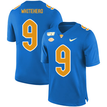Pittsburgh Panthers 9 Jordan Whitehead Blue 150th Anniversary Patch Nike College Football Jersey Pittsburgh Panthers 9 Jordan Whitehead Blue 150th Anniversary Patch Nike College Football Jersey