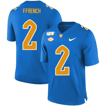 Pittsburgh Panthers 2 Maurice Ffrench Blue 150th Anniversary Patch Nike College Football Jersey Pittsburgh Panthers 2 Maurice Ffrench Blue 150th Anniversary Patch Nike College Football Jersey
