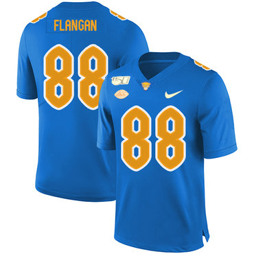 Pittsburgh Panthers 88 Matt Flanagan Blue 150th Anniversary Patch Nike College Football Jersey Pittsburgh Panthers 88 Matt Flanagan Blue 150th Anniversary Patch Nike College Football Jersey