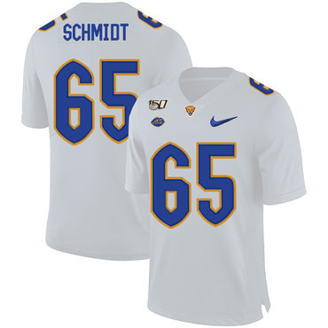 Pittsburgh Panthers 65 Joe Schmidt White 150th Anniversary Patch Nike College Football Jersey Pittsburgh Panthers 65 Joe Schmidt White 150th Anniversary Patch Nike College Football Jersey