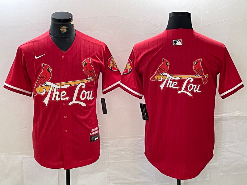 Men's St. Louis Cardinals Team Big Logo Red 2024 City Connect Limited Stitched Baseball Jersey 1 Men's St. Louis Cardinals Team Big Logo Red 2024 City Connect Limited Stitched Baseball Jersey 1