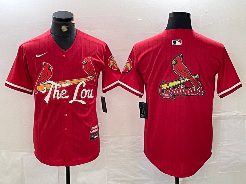 Men's St. Louis Cardinals Team Big Logo Red 2024 City Connect Limited Stitched Baseball Jersey Men's St. Louis Cardinals Team Big Logo Red 2024 City Connect Limited Stitched Baseball Jersey