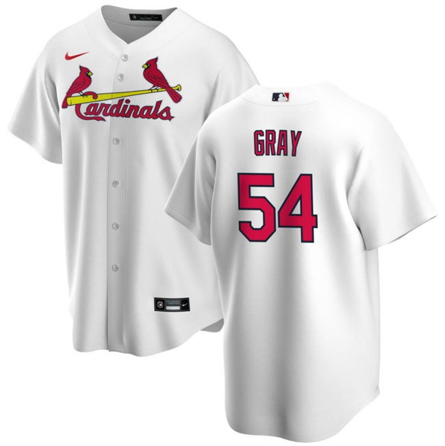 Men's St. Louis Cardinals #54 Sonny Gray White Cool Base Stitched Baseball Jersey Men's St. Louis Cardinals #54 Sonny Gray White Cool Base Stitched Baseball Jersey