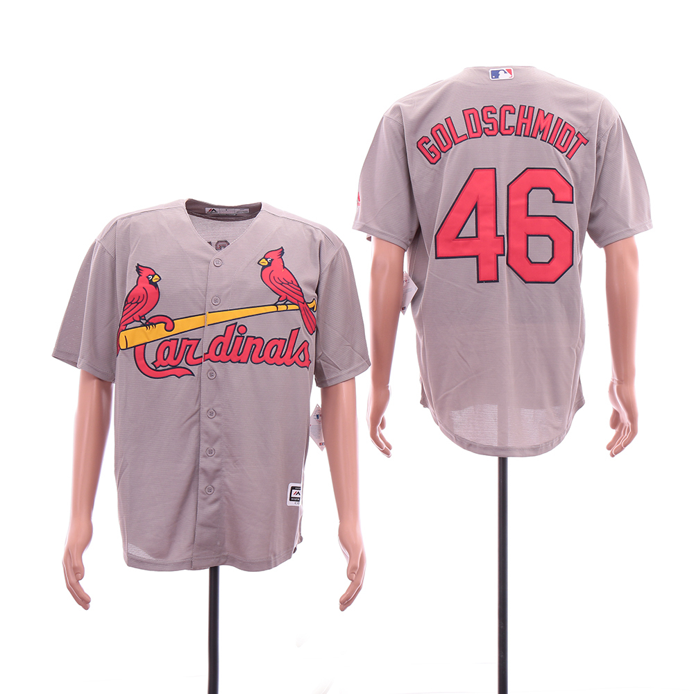 Cardinals 46 Paul Goldschmidt Gray Cool Base Jersey Cardinals 46 Paul Goldschmidt Gray Cool Base Jersey