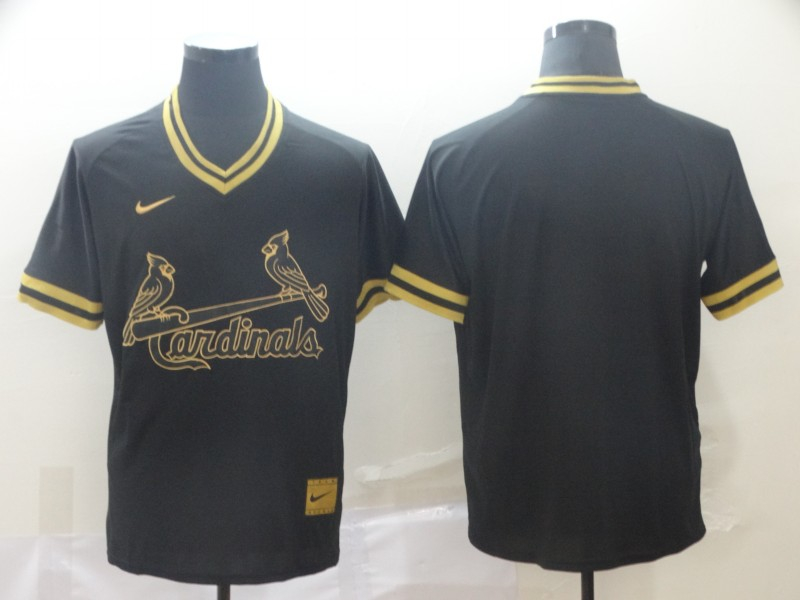 Cardinals Blank Black Gold Nike Cooperstown Collection Legend V Neck Jersey Cardinals Blank Black Gold Nike Cooperstown Collection Legend V Neck Jersey