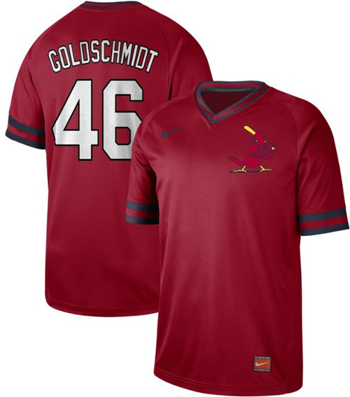 Cardinals #46 Paul Goldschmidt Red Authentic Cooperstown Collection Stitched Baseball Jersey Cardinals #46 Paul Goldschmidt Red Authentic Cooperstown Collection Stitched Baseball Jersey
