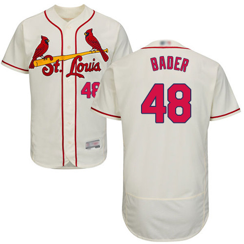 Cardinals #48 Harrison Bader Cream Flexbase Authentic Collection Stitched Baseball Jersey Cardinals #48 Harrison Bader Cream Flexbase Authentic Collection Stitched Baseball Jersey