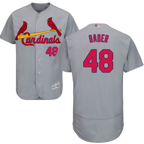 Cardinals #48 Harrison Bader Grey Flexbase Authentic Collection Stitched Baseball Jersey Cardinals #48 Harrison Bader Grey Flexbase Authentic Collection Stitched Baseball Jersey