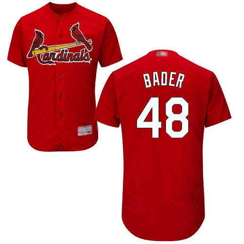 Cardinals #48 Harrison Bader Red Flexbase Authentic Collection Stitched Baseball Jersey Cardinals #48 Harrison Bader Red Flexbase Authentic Collection Stitched Baseball Jersey