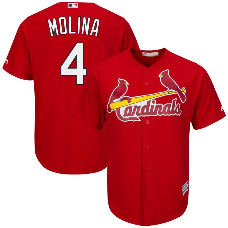 Cardinals 4 Yadier Molina Red Cool Base Jersey Cardinals 4 Yadier Molina Red Cool Base Jersey