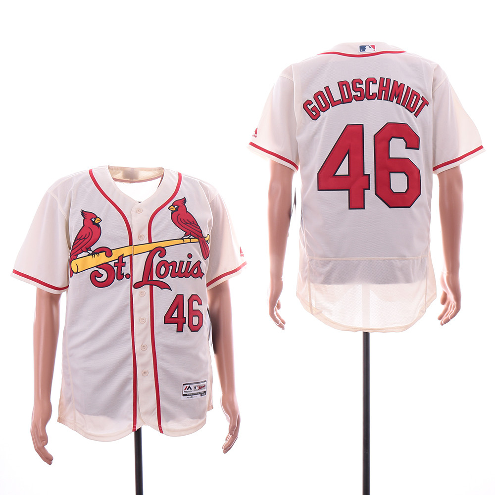 Cardinals 46 Paul Goldschmidt Cream Flexbase Jersey Cardinals 46 Paul Goldschmidt Cream Flexbase Jersey