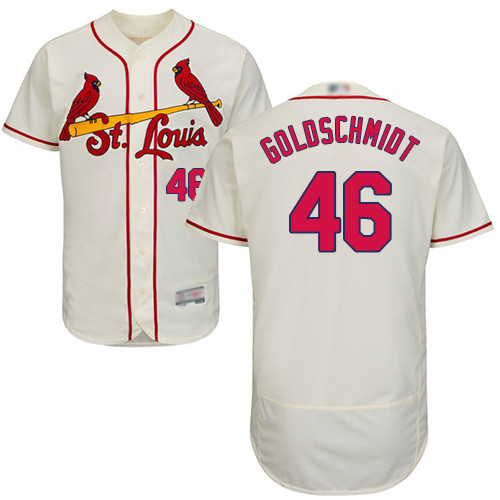 Cardinals #46 Paul Goldschmidt Cream Flexbase Authentic Collection Stitched Baseball Jersey Cardinals #46 Paul Goldschmidt Cream Flexbase Authentic Collection Stitched Baseball Jersey