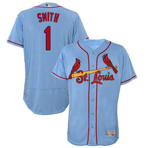 Cardinals #1 Ozzie Smith Light Blue Flexbase Authentic Collection Stitched Baseball Jersey Cardinals #1 Ozzie Smith Light Blue Flexbase Authentic Collection Stitched Baseball Jersey