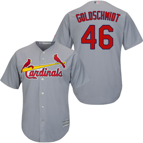 Cardinals #46 Paul Goldschmidt Grey New Cool Base Stitched Baseball Jersey Cardinals #46 Paul Goldschmidt Grey New Cool Base Stitched Baseball Jersey