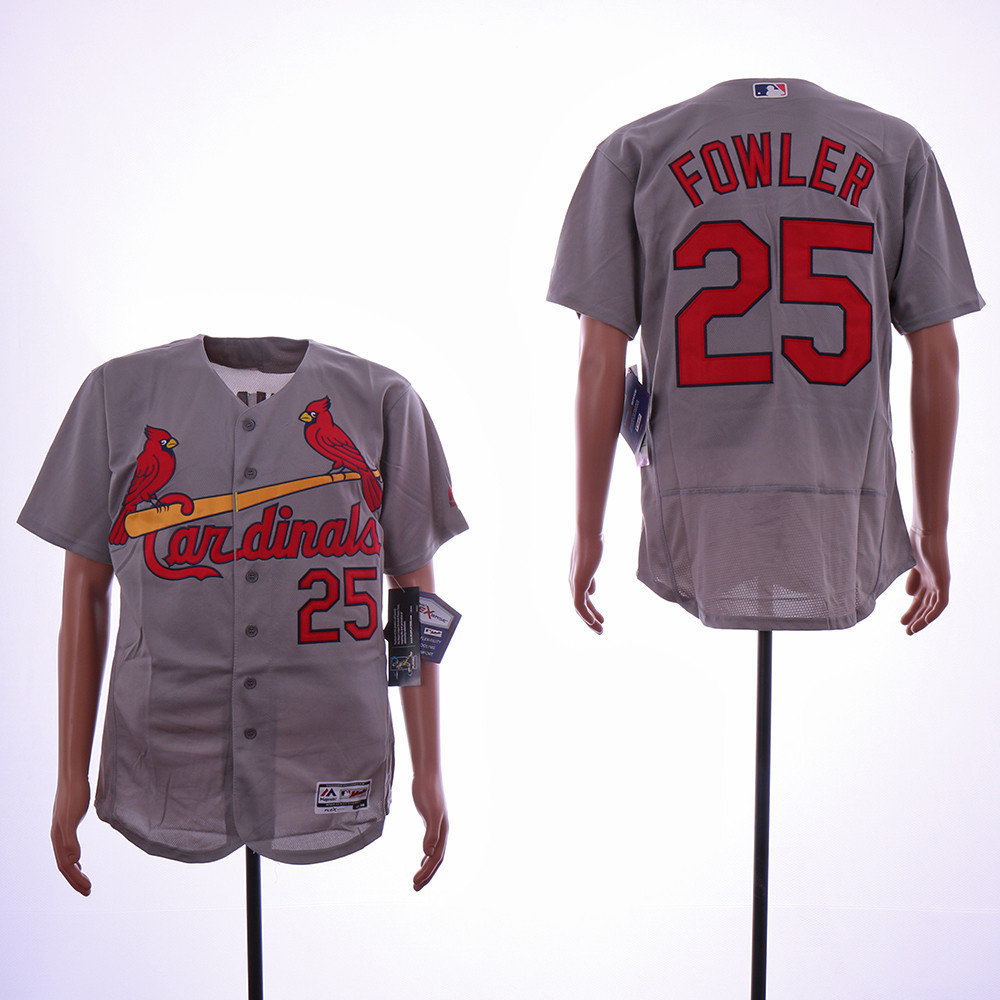 Cardinals 25 Dexter Dowler Gray Flexbase Jersey Cardinals 25 Dexter Dowler Gray Flexbase Jersey