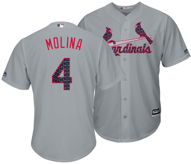 Cardinals #4 Yadier Molina Grey New Cool Base Stitched MLB Jersey Cardinals #4 Yadier Molina Grey New Cool Base Stitched MLB Jersey
