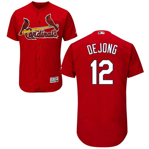 Cardinals #12 Paul DeJong Red Flexbase Authentic Collection Stitched Baseball Jersey Cardinals #12 Paul DeJong Red Flexbase Authentic Collection Stitched Baseball Jersey