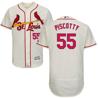 Cardinals #55 Stephen Piscotty Cream Flexbase Authentic Collection Stitched MLB Jersey Cardinals #55 Stephen Piscotty Cream Flexbase Authentic Collection Stitched MLB Jersey