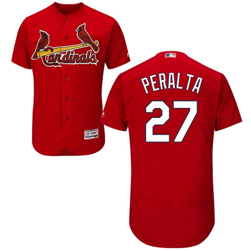 Cardinals #27 Jhonny Peralta Red Flexbase Authentic Collection Stitched MLB Jersey Cardinals #27 Jhonny Peralta Red Flexbase Authentic Collection Stitched MLB Jersey