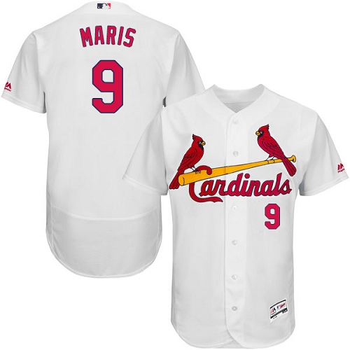 Cardinals #9 Roger Maris White Flexbase Authentic Collection Stitched MLB Jersey Cardinals #9 Roger Maris White Flexbase Authentic Collection Stitched MLB Jersey