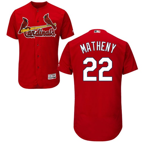 Cardinals #22 Mike Matheny Red Flexbase Authentic Collection Stitched MLB Jersey Cardinals #22 Mike Matheny Red Flexbase Authentic Collection Stitched MLB Jersey