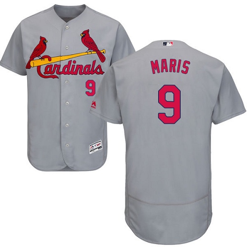 Cardinals #9 Roger Maris Grey Flexbase Authentic Collection Stitched MLB Jersey Cardinals #9 Roger Maris Grey Flexbase Authentic Collection Stitched MLB Jersey
