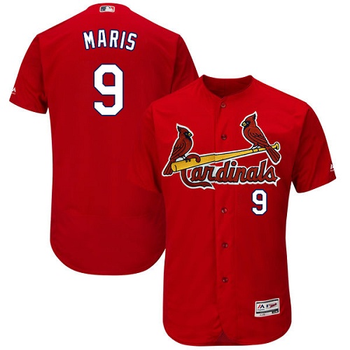 Cardinals #9 Roger Maris Red Flexbase Authentic Collection Stitched MLB Jersey Cardinals #9 Roger Maris Red Flexbase Authentic Collection Stitched MLB Jersey