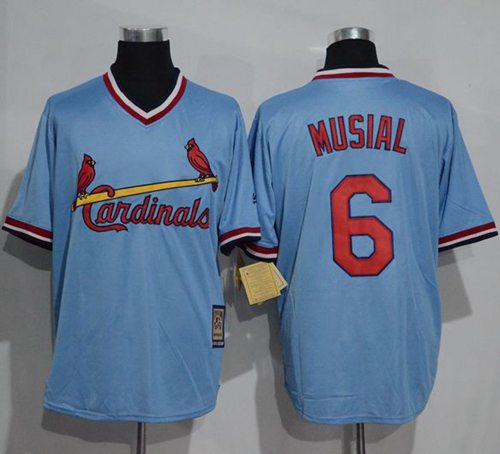 Cardinals #6 Stan Musial Blue Cooperstown Throwback Stitched MLB Jersey Cardinals #6 Stan Musial Blue Cooperstown Throwback Stitched MLB Jersey