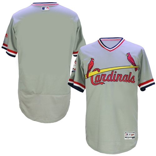 Cardinals Blank Grey Flexbase Authentic Collection Cooperstown Stitched MLB Jersey Cardinals Blank Grey Flexbase Authentic Collection Cooperstown Stitched MLB Jersey