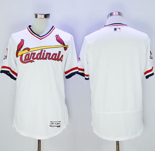 Cardinals Blank White Flexbase Authentic Collection Cooperstown Stitched MLB Jersey Cardinals Blank White Flexbase Authentic Collection Cooperstown Stitched MLB Jersey