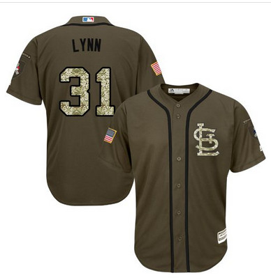 Cardinals #31 Lance Lynn Green Salute to Service Stitched MLB Jersey Cardinals #31 Lance Lynn Green Salute to Service Stitched MLB Jersey