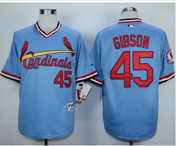 St. Louis Cardinals #45 Bob Gibson Blue 1982 Turn Back The Clock Stitched MLB Jersey St. Louis Cardinals #45 Bob Gibson Blue 1982 Turn Back The Clock Stitched MLB Jersey