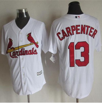 St. Louis Cardinals #13 Matt Carpenter White New Cool Base Stitched Baseball Jersey St. Louis Cardinals #13 Matt Carpenter White New Cool Base Stitched Baseball Jersey