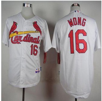 St. Louis Cardinals #16 Kolten Wong White Cool Base Stitched Baseball Jersey St. Louis Cardinals #16 Kolten Wong White Cool Base Stitched Baseball Jersey