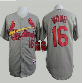 St. Louis Cardinals #16 Kolten Wong Grey Cool Base Stitched Baseball Jersey St. Louis Cardinals #16 Kolten Wong Grey Cool Base Stitched Baseball Jersey
