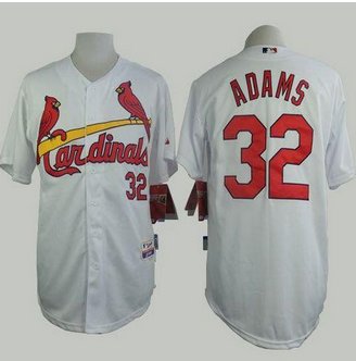 St. Louis Cardinals #32 Matt Adams White Cool Base Stitched Baseball Jersey St. Louis Cardinals #32 Matt Adams White Cool Base Stitched Baseball Jersey