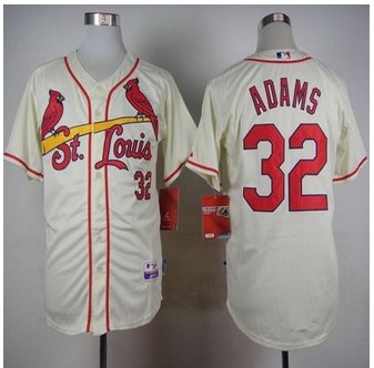 St. Louis Cardinals #32 Matt Adams Cream Cool Base Stitched Baseball Jersey St. Louis Cardinals #32 Matt Adams Cream Cool Base Stitched Baseball Jersey