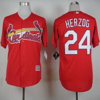 St. Louis Cardinals #24 Whitey Herzog Red Cool Base Stitched Baseball Jersey St. Louis Cardinals #24 Whitey Herzog Red Cool Base Stitched Baseball Jersey