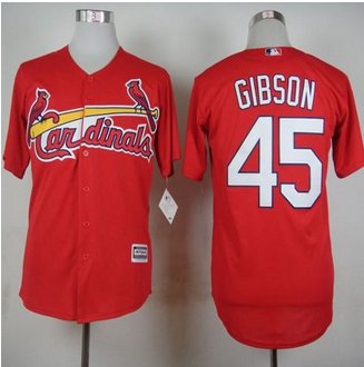 St. Louis Cardinals #45 Bob Gibson Red Cool Base Stitched Baseball Jersey St. Louis Cardinals #45 Bob Gibson Red Cool Base Stitched Baseball Jersey