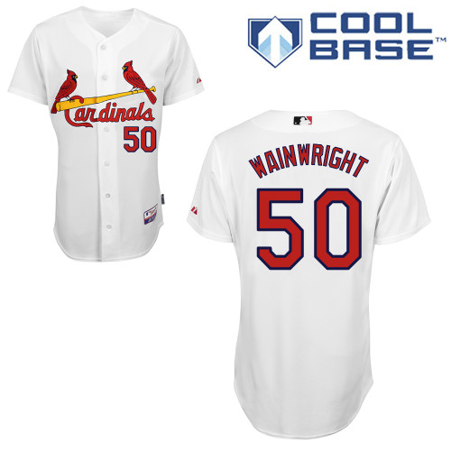 St.Louis Cardinals #50 Wainwright White Baseball Jersey St.Louis Cardinals #50 Wainwright White Baseball Jersey