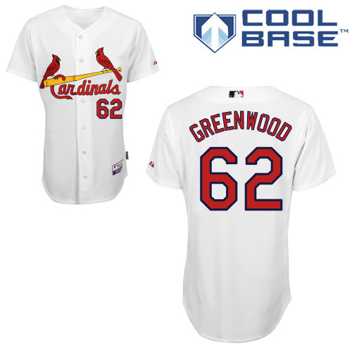 St.Louis Cardinals #62 Greenwood White Baseball Jersey
