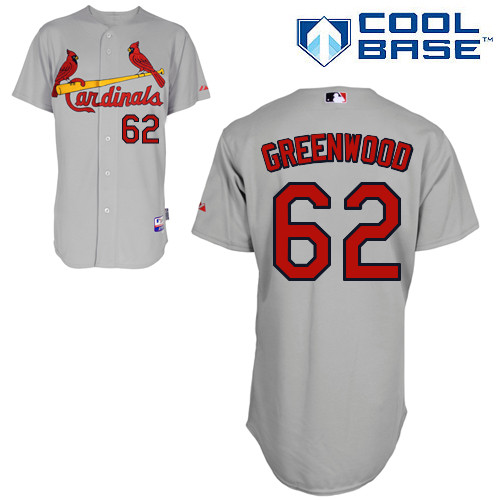 St.Louis Cardinals #62 Greenwood Gray Baseball Jersey
