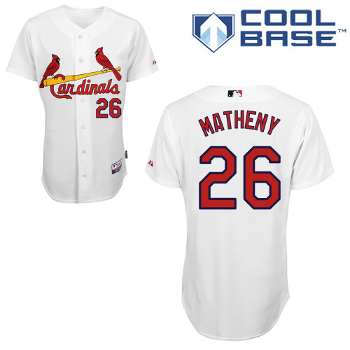 St.Louis Cardinals #26 Matheny White Baseball Jersey St.Louis Cardinals #26 Matheny White Baseball Jersey