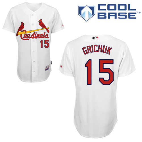 St.Louis Cardinals #15 Grichuk White Baseball Jersey St.Louis Cardinals #15 Grichuk White Baseball Jersey