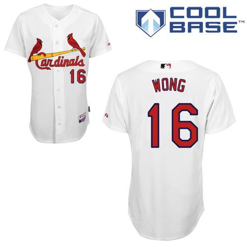 St.Louis Cardinals #16 Wong White Baseball Jersey St.Louis Cardinals #16 Wong White Baseball Jersey