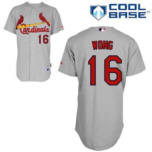 St.Louis Cardinals #16 Wong Gray Baseball Jersey St.Louis Cardinals #16 Wong Gray Baseball Jersey