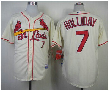 St.Louis Cardinals #7 Matt Holliday Cream Cool Base Stitched Baseball Jerseys St.Louis Cardinals #7 Matt Holliday Cream Cool Base Stitched Baseball Jerseys