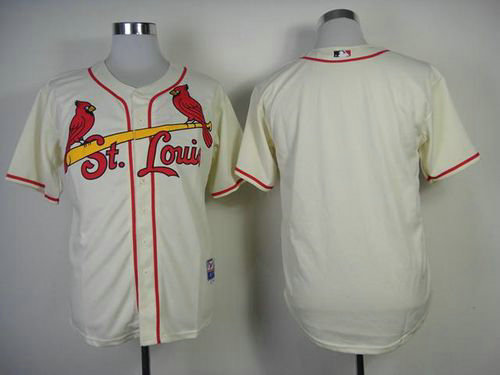St.Louis Cardinals Blank Cream Cool Base Baseball Jersey St.Louis Cardinals Blank Cream Cool Base Baseball Jersey